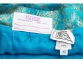 Emanuel Ungaro Vintage Turquoise And Gold Brocade Jacket And Skirt Suit, Size 10