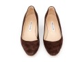 Manolo Blahnik Classic Block Heel Brown Suede Pump, Size 42