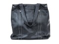 Longchamp Black Pebbled Leather Top Handled Tote Bag