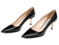 Prada Unusual Black Saffiano Leather Gold Tone Heeled Pumps, Size 41