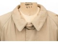 Giorgio Armani Classico Vintage Tan Oversized Belted Trench Coat, Size 42