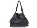Bottega Veneta Fabulous Ultra Large Black Woven Leather Tote Bag, With Mirror