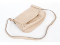 Bottega Veneta Ivory Leather Flap Style Shoulder Bag