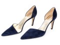 Giorgio Armani Fabulous Blue Suede Elegant Pumps, Size 41, New