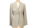 Giorgio Armani Vintage Black Label Tan Wool Button Front Blazer