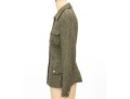 Escada Elements Green Tone Wool Button Front Blazer, Size 40