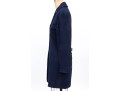 St. John Collection Navy Blue Button Front Long Knit Blazer, Size 4