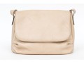Bottega Veneta Ivory Leather Flap Style Shoulder Bag
