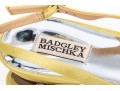 Badgley Mischka Beautiful Yellow Satin And Rhinestone Slingbacks, Size 10