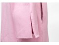 St. John Long Pink Wool Button Front Blazer/Coat, Size S