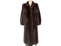 B. Altman Beautiful Vintage Collared Long Brown Mink Fur Coat, With Pockets