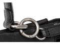 Fendi Extra Large Black Leather Twist Lock Top Handle Bag, With Strap