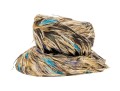 Jille Original Striking Vintage Brown Multi-toned Feather Hat