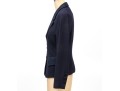 Escada Elements Vintage Navy Blue Lace Paneled Jacket And Dress Suit, Size 40
