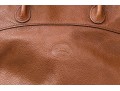 Longchamp Brown Pebbled Leather Top Handled Tote Bag