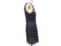 Pamela Dennis Black Silk Lace Motif Sleeveless Sheath Dress, Slze 6