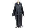 Barbour Fabulous Vintage Navy Blue Burghley Long Waxed Cotton Coat