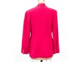 Giorgio Armani Vintage Black Label Dark Pink Wool And Silk Button Front Blazer