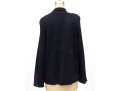 Salvatore Ferragamo Navy Blue Knit Wool Button Front Sweater, Size M
