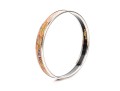 Hermès Orange, Grey And Brown Toned Slip On Bangle Bracelet, With Box