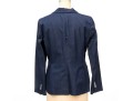 Loro Piana For Brooks Brothers Navy Blue Denim Style Button Front Blazer, Size 6