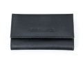 Giogio Armani Black Saffiano Leather Key Holder, Boxed