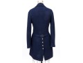 St. John Collection Navy Blue Button Front Long Knit Blazer, Size 4