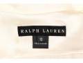 Ralph Lauren Black Label Lovely Ivory Silk Tuxedo Motif Blouse, Size 10