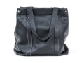 Longchamp Black Pebbled Leather Top Handled Tote Bag