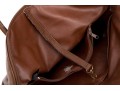 Longchamp Brown Pebbled Leather Top Handled Tote Bag