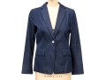 Loro Piana For Brooks Brothers Navy Blue Denim Style Button Front Blazer, Size 6