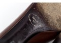 Prada Unique Brown Embroidered Leather Pumps, Size 41