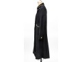Ralph Lauren Black Wool Double Breasted Gold Trimmed Long Blazer/Coat, Size S
