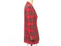 Escada By Margaretha Ley Fun Vintage Red Plaid Button Front Blazer, Size 40