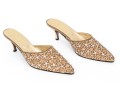 Haute Latitude Stunning Beaded And Embroidered Mules, Size 9