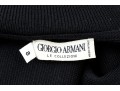 Giorgio Armani Le Collezioni Vintage Black Cropped Half Zip Turtleneck, Size 8