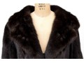 Striking Dark Brown Collared And Bellted Long Fur Coat