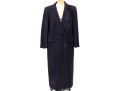 Louis For Women Vintage Blue Cashmere Double Breasted Oversized Long Overcoat, Size 44