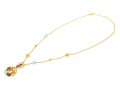Bulgari 18k Yellow Gold Stunning Astrale Cherchi Colored Stone And Diamond Necklace