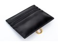 Fendi Black Stud And Hook Motif Credit Card Holder, With Box