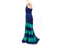 Shoshanna Bold Color Block Floor Length Dress