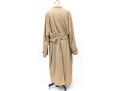 Giorgio Armani Classico Vintage Tan Oversized Belted Trench Coat, Size 42