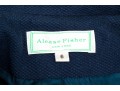 Alease Fisher Blue Cotton Bamboo Button Jacket And Dress Suit, Size 6