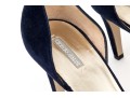 Giorgio Armani Fabulous Blue Suede Elegant Pumps, Size 41, New