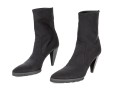 WSteiger Fabulous Hand Made Black Material Ankle Boots, Size 40