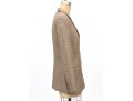 Giorgio Armani Classico Tan And Brown Houndstooth Three Button Blazer, No Size Tag