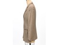 Giorgio Armani Classico Tan And Brown Houndstooth Three Button Blazer, No Size Tag