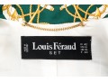 Louis Feraud Fabulous Green, Gold And White Ornate Silk Blazer, Size 12