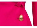 Myrene De Premonville, Paris Dark Pink Scarab Button Dress