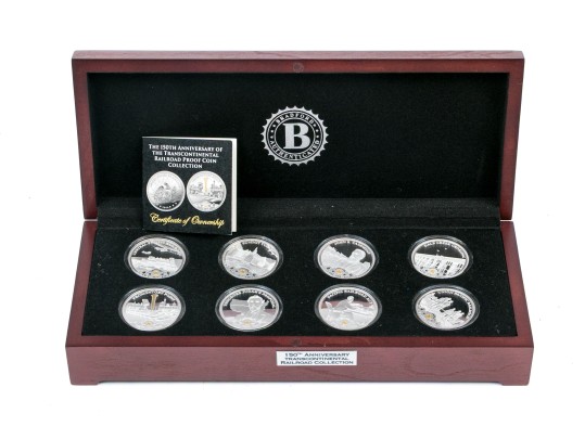 150th Anniversary Set Of Eight Silver Plated Ingots Commemorating